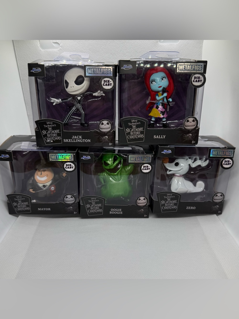 Nightmare Before Christmas MetalFigs Complete Set of 5